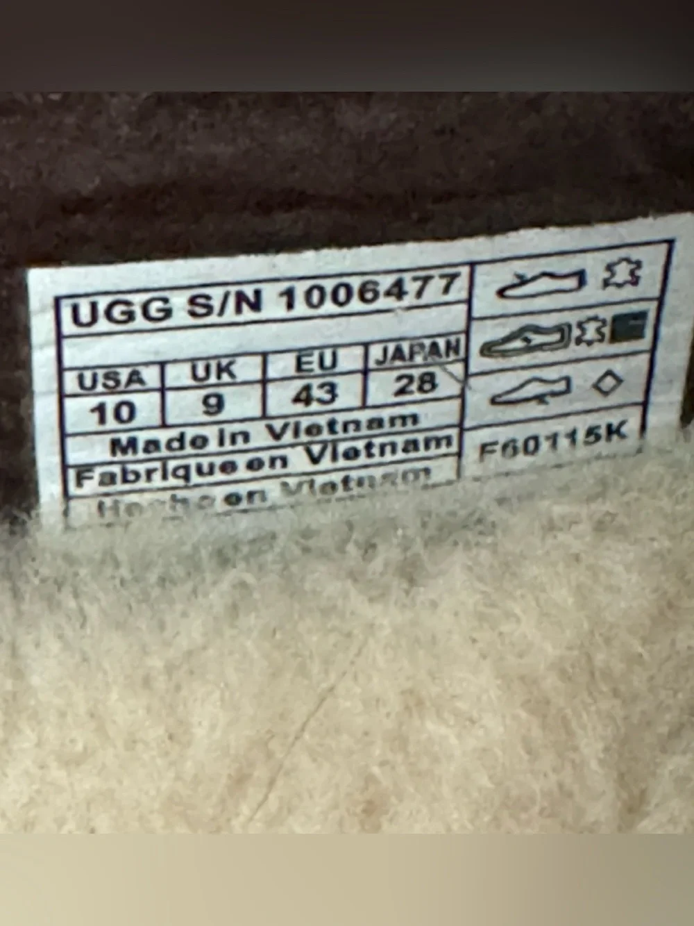 UGG Hunley Brown Leather Slippers Loafers Men’s Size 10